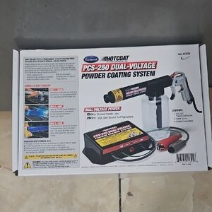 HotCoat PCS-250 Dual-Voltage Powder Coating System - White/Black